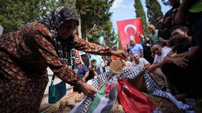 News about - Funeral held for US-Turkish activist killed in West Bank 