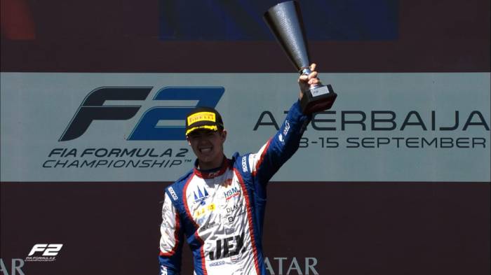 Formula 2: Richard Verschoor claims Baku Feature Race victory -  UPDATED 