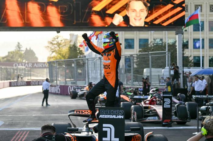 Oscar Piastri triumphs in thrilling Formula 1 Azerbaijan Grand Prix