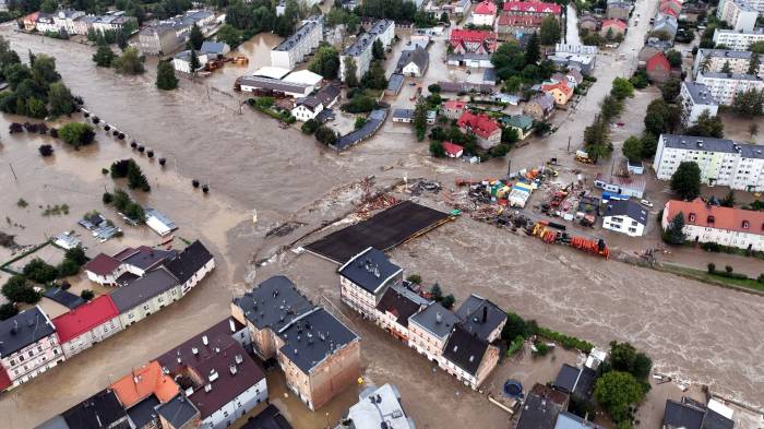 What is the economic effect of floods throughout Europe? 