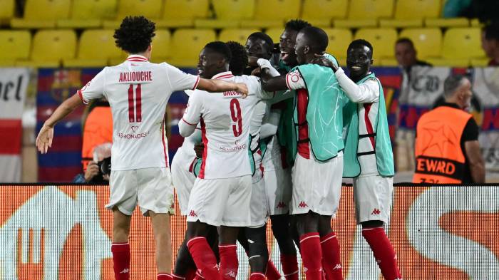 Champions League: Monaco beat Barcelona, Atalanta hold Arsenal 