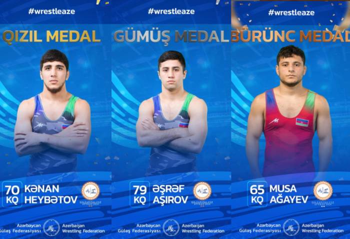 Azerbaijani wrestlers shine at int’l tournament in Kazakhstan