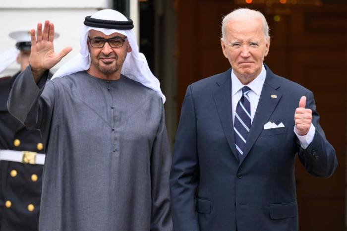 Biden and Harris meet UAE leader to discuss Sudan and Gaza 