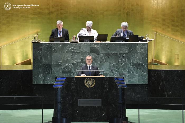 Azerbaijan entered into new era having restored its rights to sovereignty, FM Bayramov tells UN 