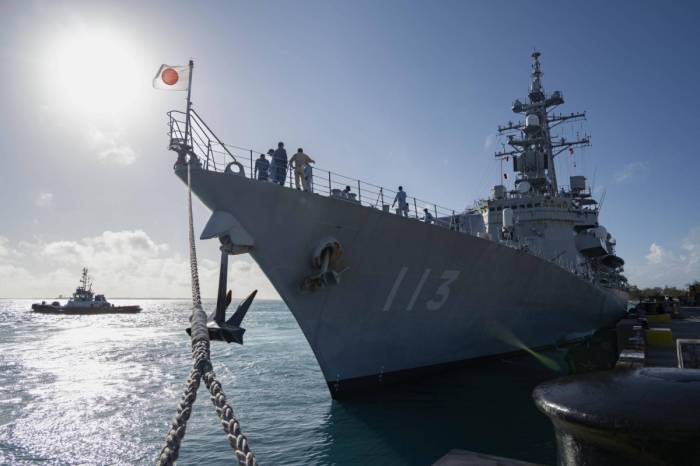 China protests Japan's warship passage through Taiwan Strait