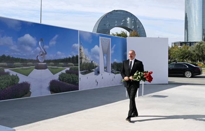 News about - President Ilham Aliyev visits Victory Park