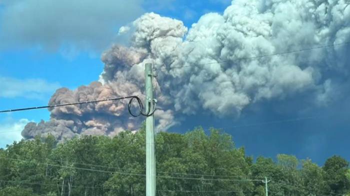 Massive smoke plume from Georgia chemical plant fire triggers evacuations –  VIDEO 
