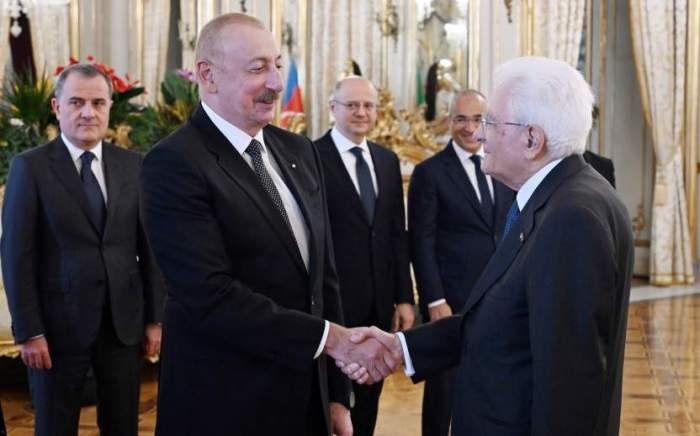 Azerbaijani, Italian presidents had working lunch in Rome 