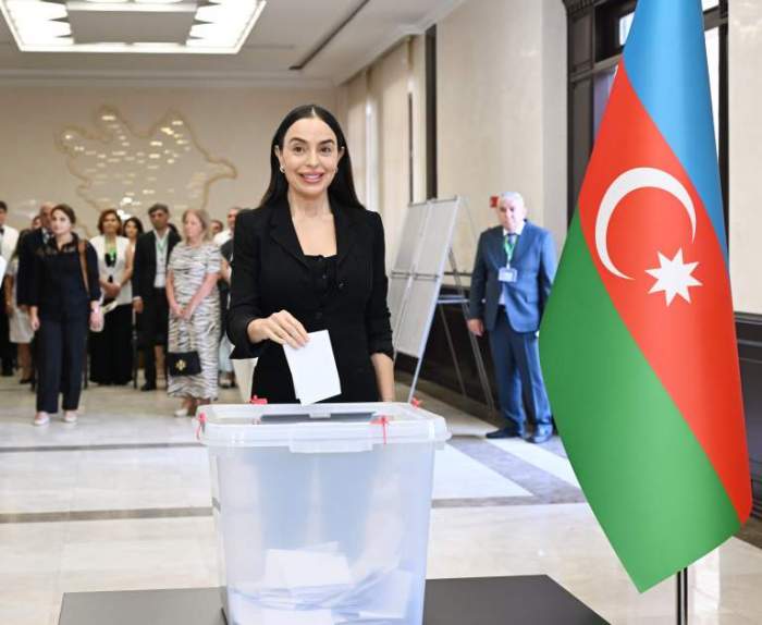 News about - Azerbaijani president and first lady vote in snap parliamentary elections 