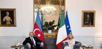 President Aliyev meets with Italian PM Giorgia Meloni in Rome 