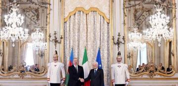 Ilham Aliyev had working lunch with Italian President in Rome 