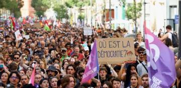 Thousands protest in France against Macron's choice of prime minister 