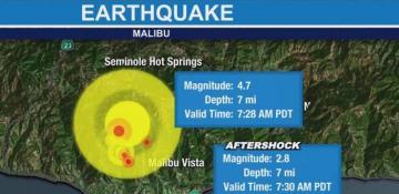 4.7 magnitude earthquake shakes Southern California 