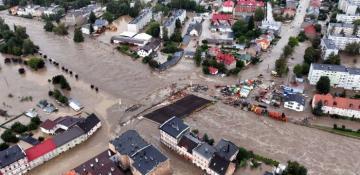 What is the economic effect of floods throughout Europe? 