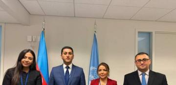 Azerbaijani delegation holds meeting with UN Permanent representative 