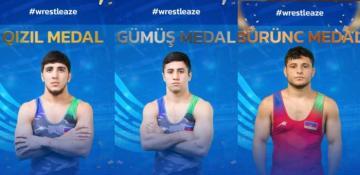 Azerbaijani wrestlers shine at int’l tournament in Kazakhstan