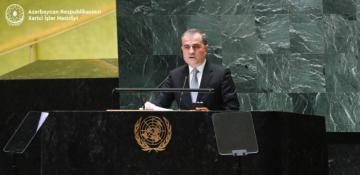 COP29 ‘opportunity’ to contribute to global peace, climate agenda, Azerbaijani FM tells UN 