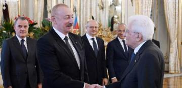 Azerbaijani, Italian presidents had working lunch in Rome 