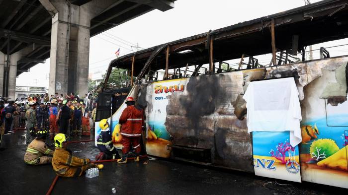 Thai police arrest driver of school bus fire that killed 23 -  UPDATED 