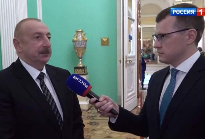 Azerbaijani President interviewed by Rossiya-1 TV channel in Moscow 