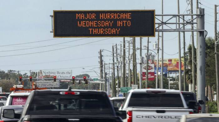 Floridians urgently evacuate as catastrophic Hurricane Milton nears US Gulf Coast  -VIDEO 