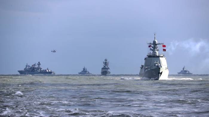 Russian, Chinese coast guard ships conduct 1st joint patrol in northern Pacific
