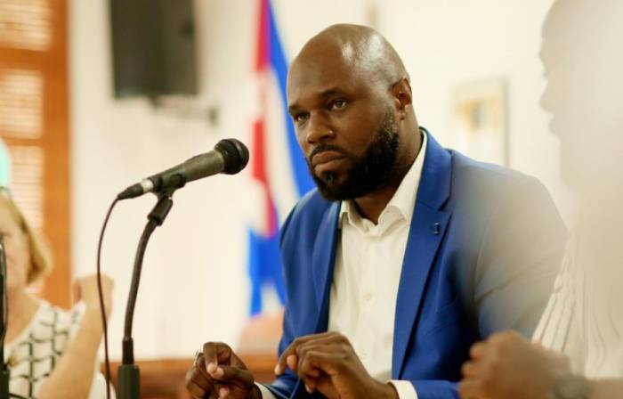 Political activist opposing France's colonial policy Kemi Seba detained in Paris 