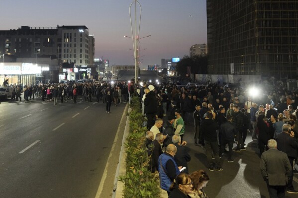 Albanian opposition protests, blocks roads, demands caretaker Cabinet 
