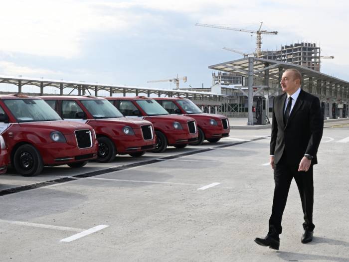 News about - Azerbaijan's president reviews operations of Zigh Electric Bus Depot