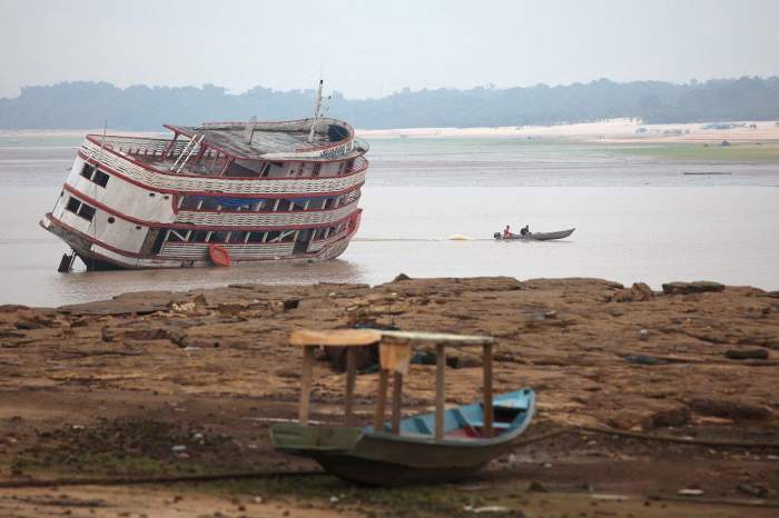 Amazon basin rivers reach record lows amid severe drought 