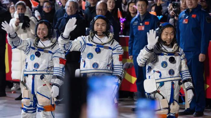 Chinese spacecraft successfully docks with crewed mission