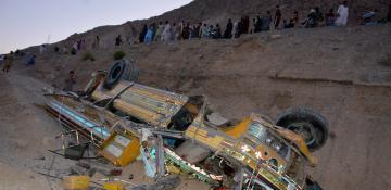 7 killed, 8 injured as passenger car falls into ravine in east Afghanistan 