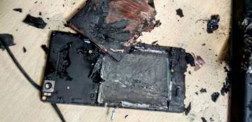 Phone exploded in hands of child