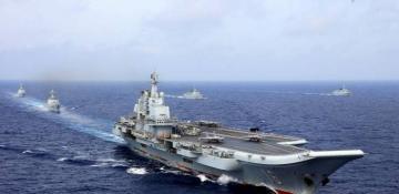 Chinese aircraft carrier group sails through Taiwan Strait