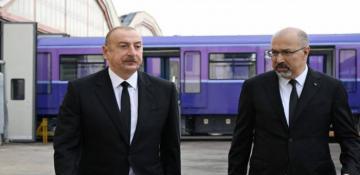 President Aliyev inspects new-generation metro trains assembled in Baku 