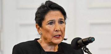 Georgia’s president calls for public demonstrations as the opposition challenges election results