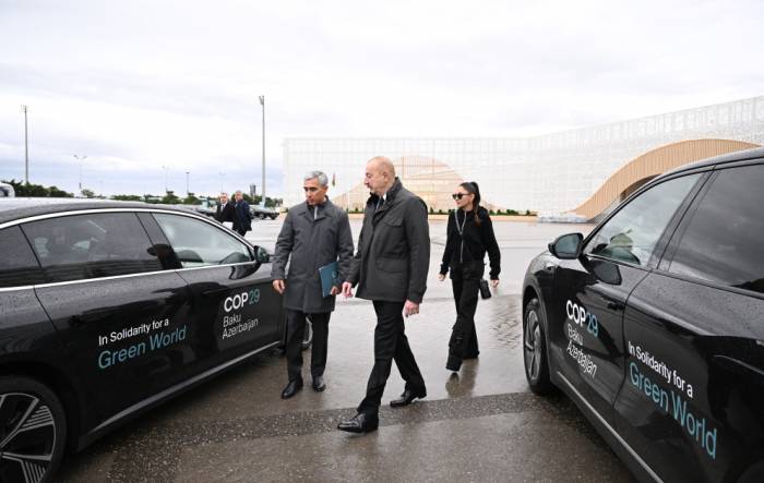 2024/11/1730713270.jpg + Azerbaijan's president reviews facilities created for COP29 at Baku Olympic Stadium area News about - Azerbaijan's president reviews facilities created for COP29 at Baku Olympic Stadium area
