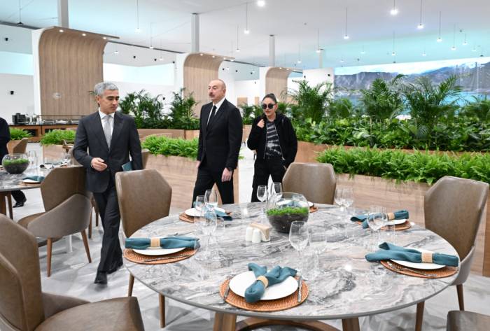 2024/11/1730713270.jpg + Azerbaijan's president reviews facilities created for COP29 at Baku Olympic Stadium area News about - Azerbaijan's president reviews facilities created for COP29 at Baku Olympic Stadium area