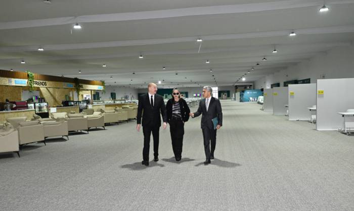 2024/11/1730713270.jpg + Azerbaijan's president reviews facilities created for COP29 at Baku Olympic Stadium area News about - Azerbaijan's president reviews facilities created for COP29 at Baku Olympic Stadium area