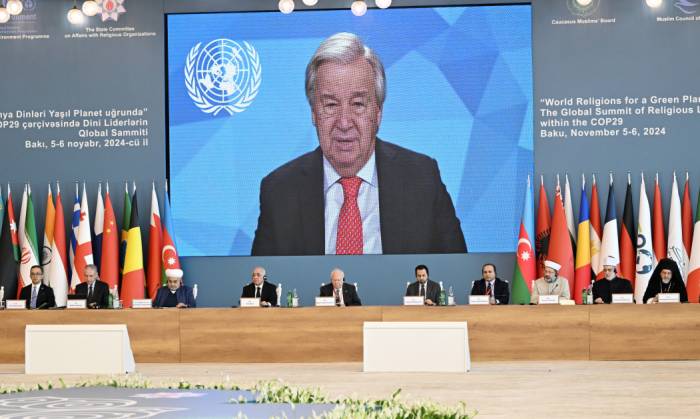 Religious leaders play crucial role in advancing climate action, UN chief tells Baku summit 