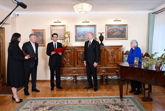 News about - “Chinghiz Aitmatov” Order bestowed upon President Ilham Aliyev in Bishkek