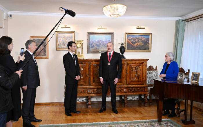 News about - “Chinghiz Aitmatov” Order bestowed upon President Ilham Aliyev in Bishkek