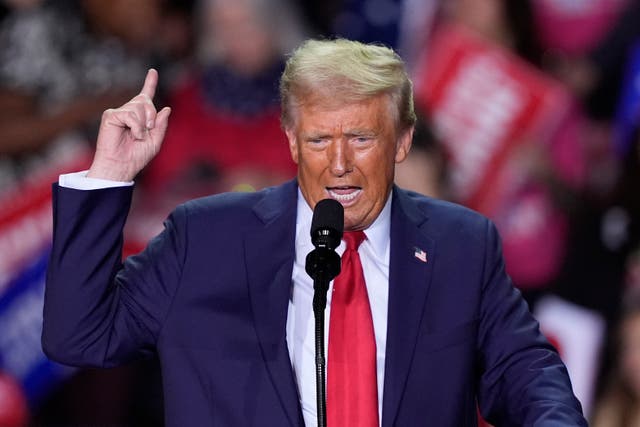 Trump says he’s fighting 'evil democrat system,' not Harris 