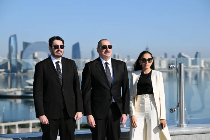 News about - President Ilham Aliyev raises Azerbaijan's tricolor flag at National Flag Square