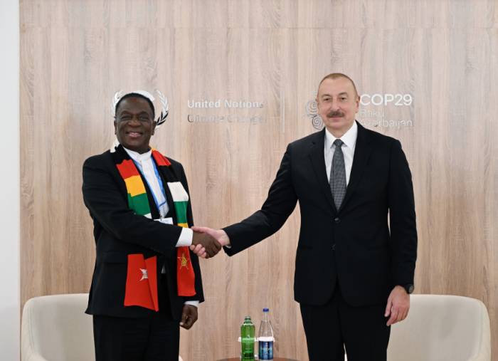 Presidents of Azerbaijan, Zimbabwe hail effective cooperation within int'l organizations 