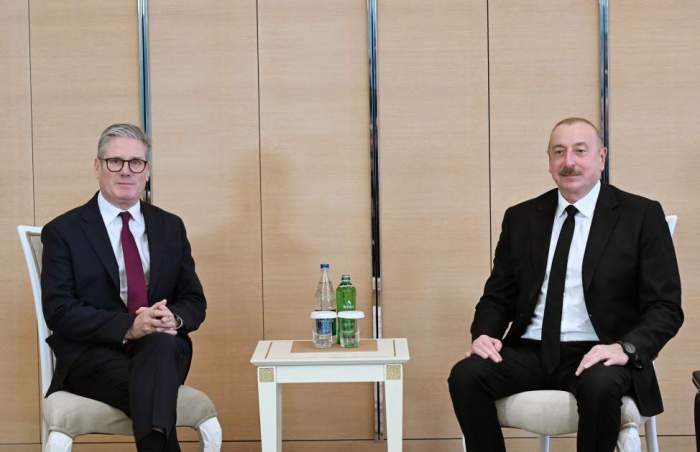 President Aliyev meets with UK Prime Minister 
