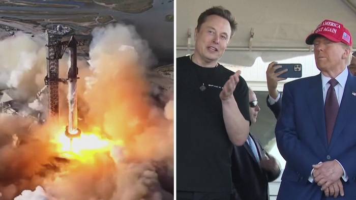 Musk launches Starship test flight with Trump in attendance