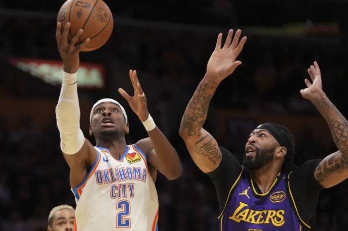 Shai Gilgeous-Alexander leads Thunder to 101-93 win over Lakers in NBA Cup