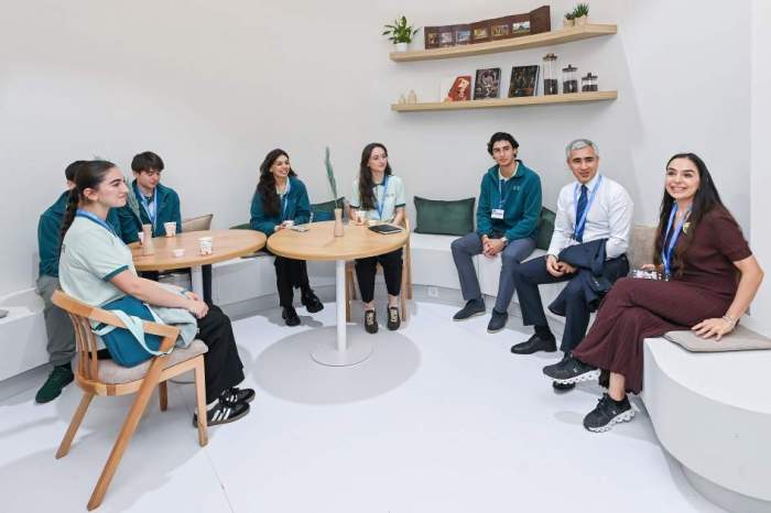 Heydar Aliyev Foundation VP Leyla Aliyeva visits Azerbaijan pavilion at COP29 venue
