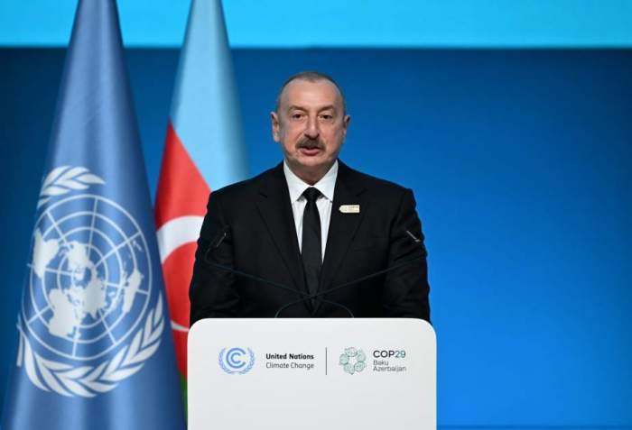 President Aliyev highlights accusations made against Azerbaijan in his speech during COP29